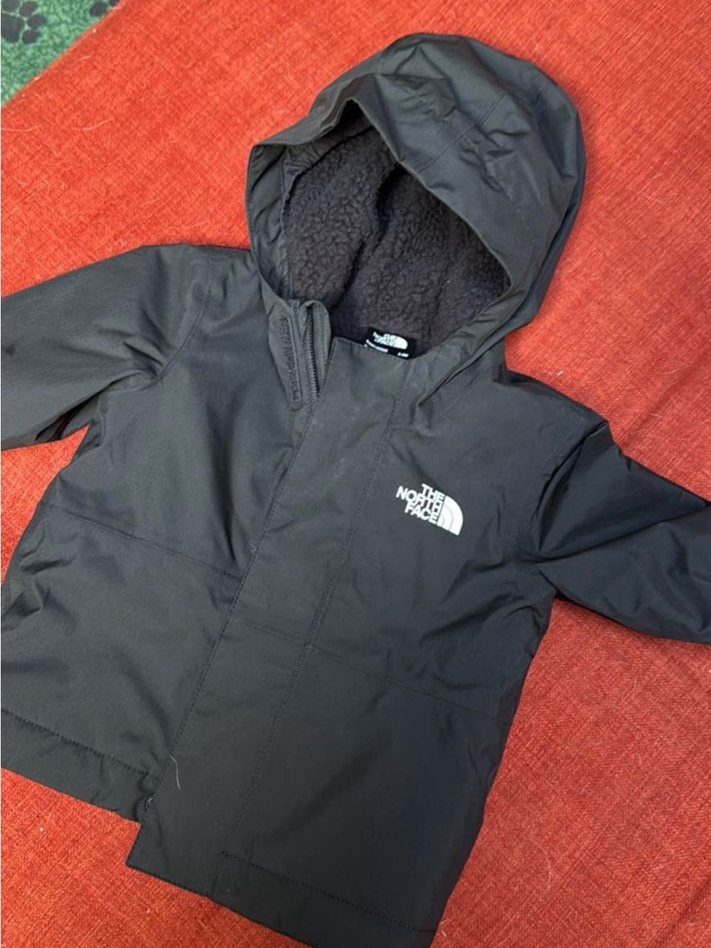 The North Face Black Hooded Kids Puffer Jacket